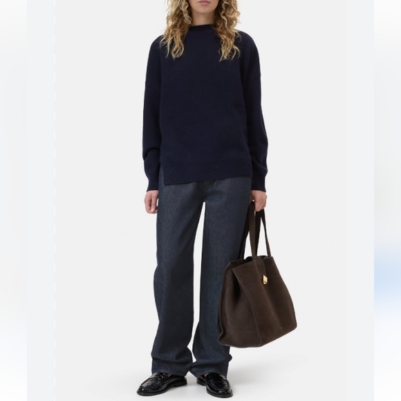 Closed Wool Blend Double-Face Jumper Navy Oversized XS - Picture 15 of 15